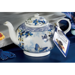 Teiera farfalle blu 