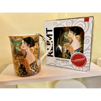 Mug - G. Klimt, Signora con ventaglio