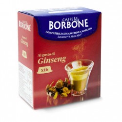 Capsule Borbone Caffè al gusto di Ginseng Compatibili con macchine a marchio Lavazza®* A Modo Mio ®*