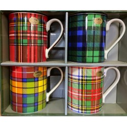 MUGS TARTAN set di 4 tazze